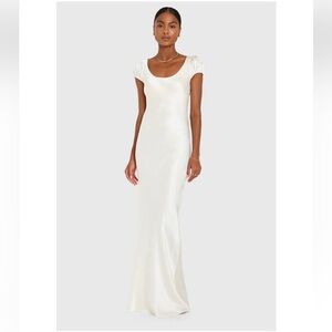 Amanda Uprichard Senna Maxi Silk Dress